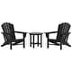 preview thumbnail 2 of 96, Altura Classic Outdoor Eco-Friendly All Weather Adirondack Chairs with Side Table (3-Piece Set)