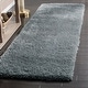 preview thumbnail 11 of 41, SAFAVIEH Handmade Toronto Shag Orphee Polyester Rug 2'3" x 8' Runner - Dark Grey - Runner