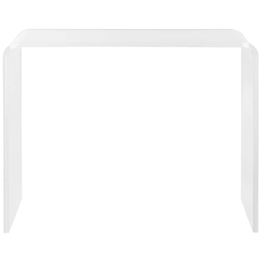 SAFAVIEH Nazdar Clear Acrylic Console Table - 37.5" x 15.2" x 29.1" - 38Wx15Dx29H