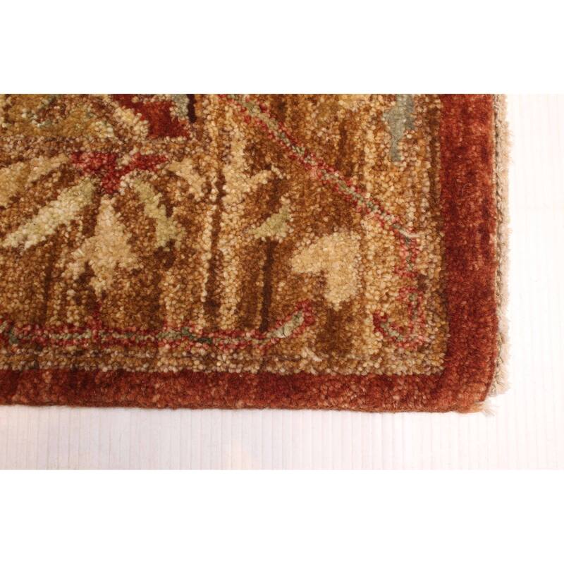 ECARPETGALLERY Hand-knotted Peshawar Ziegler Light Brown Wool Rug - 8'1 x 9'11