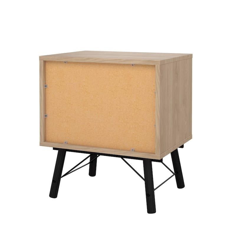 Carson Carrington Ry Nightstand with 1 Drawer and Open Shelf