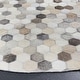 preview thumbnail 4 of 12, SAFAVIEH Handmade Studio Leather Sonka Modern Leather Rug