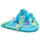 preview thumbnail 5 of 8, Inflatable Water Slide with Dual Slides and Large Splash Pool (Without Blower) - 162" x 137" x 82" (L x W x H)