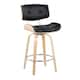 Option Black Faux Leather/Natural/Chrome