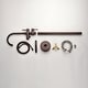 preview thumbnail 55 of 54, Freestanding Double Handle Clawfoot Tub Faucet - 8" x 47"