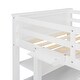 preview thumbnail 33 of 36, Twin Loft Bed wDesk, Side Cabinet, Drawers, Shelves, Ladder, Guardrail
