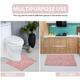 Home Weavers Bellflower Collection Absorbent Cotton Machine Washable Bath Rug
