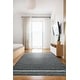 preview thumbnail 9 of 8, Gray Hand-Woven Wool Contemporary Natural Wool Flat Area Rug - Modern Elegance and Timeless Craftsmanship