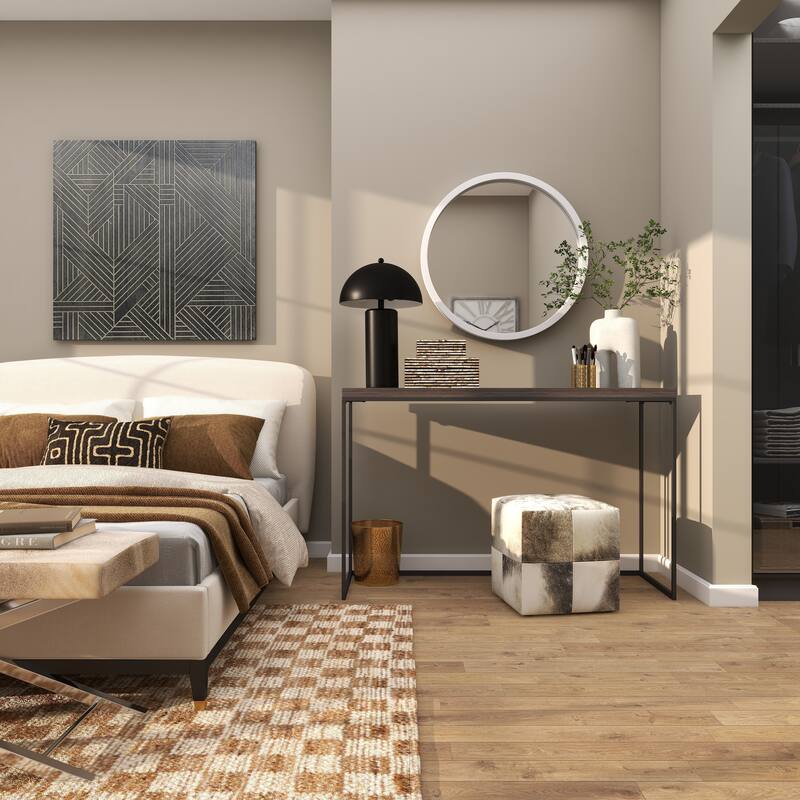 Black, White or Gold Wooden Room Wall Mirror with Thin Frame