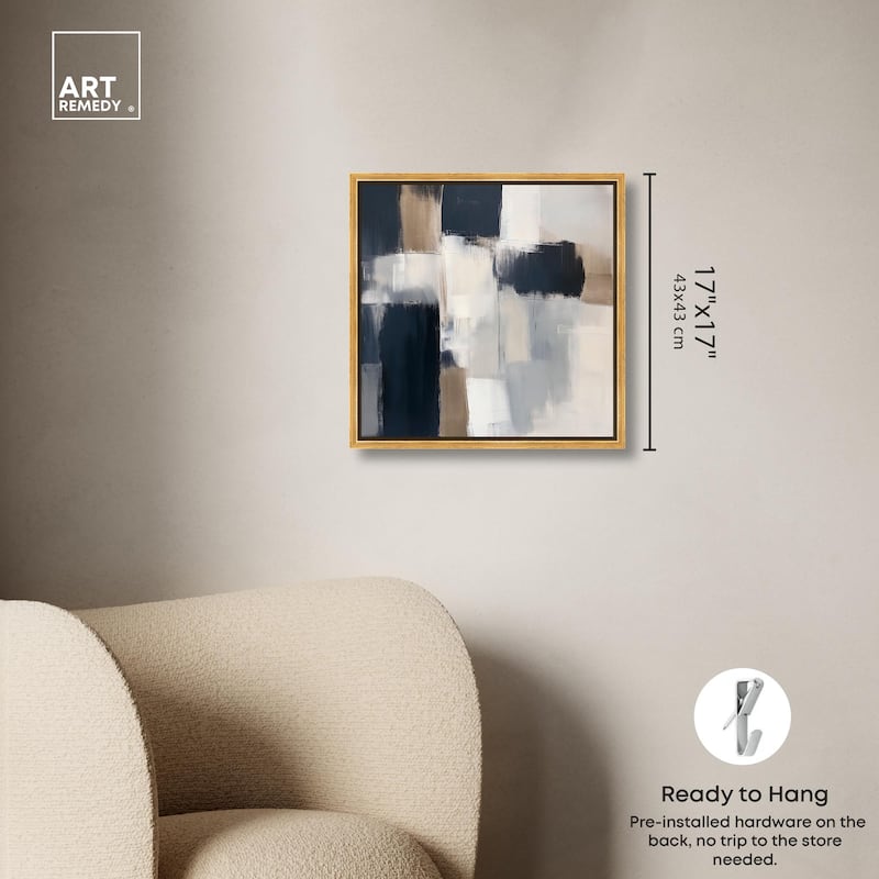Blue Undertone II Canvas by Art Remedy