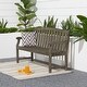 preview thumbnail 2 of 1, Clihome Outdoor Patio 5-foot Hand-scraped Wood Garden Bench