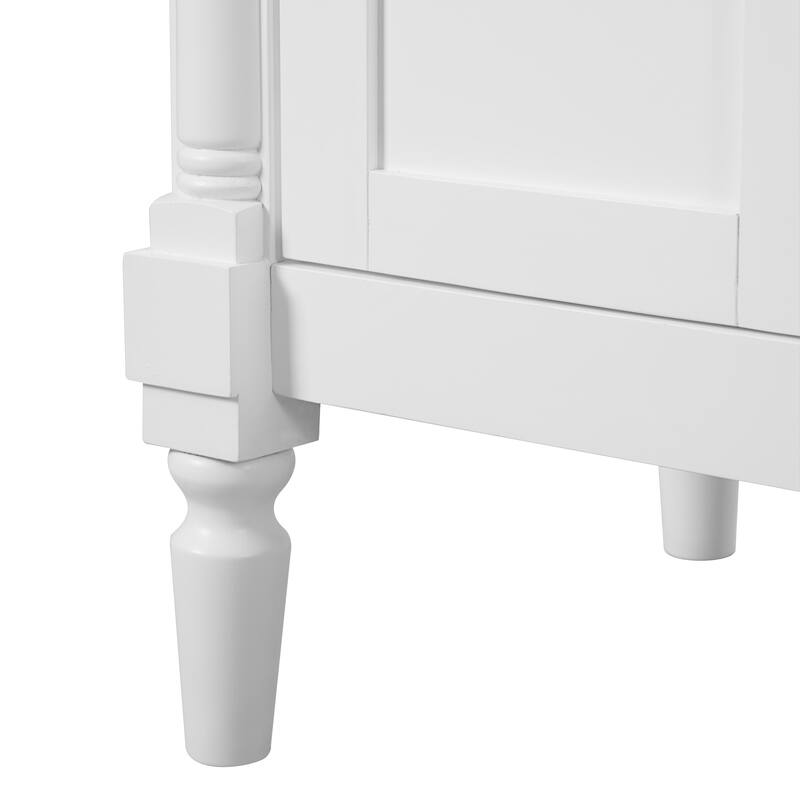 GDFStudio - Hellie 36" Modern Bathroom Vanity with Ceramic Sink - Soft-Close Doors, Drawers & Adjustable Storage