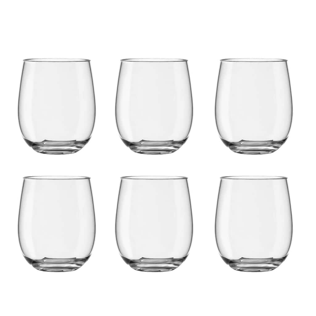 Abode Homewares Montana Stemless, 18 oz. Set of 6