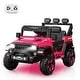 preview thumbnail 22 of 26, Ride on Car with 2.4G Remote Control, 12V Battery Powered Electric Car for Kids Rose