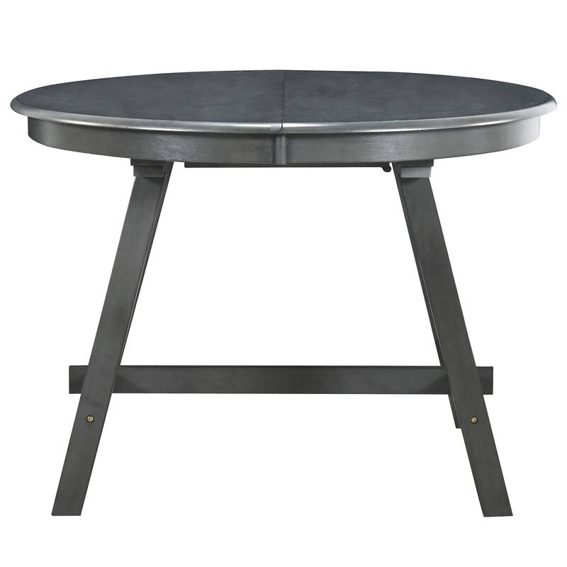 Wood Dining Table Round Extendable Dining Table - Grey