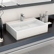 preview thumbnail 1 of 51, vidaXL Wash Basin Mineral Cast/Marble Cast White Washroom Sink Multi Sizes 19.7" x 15" x 5.1"