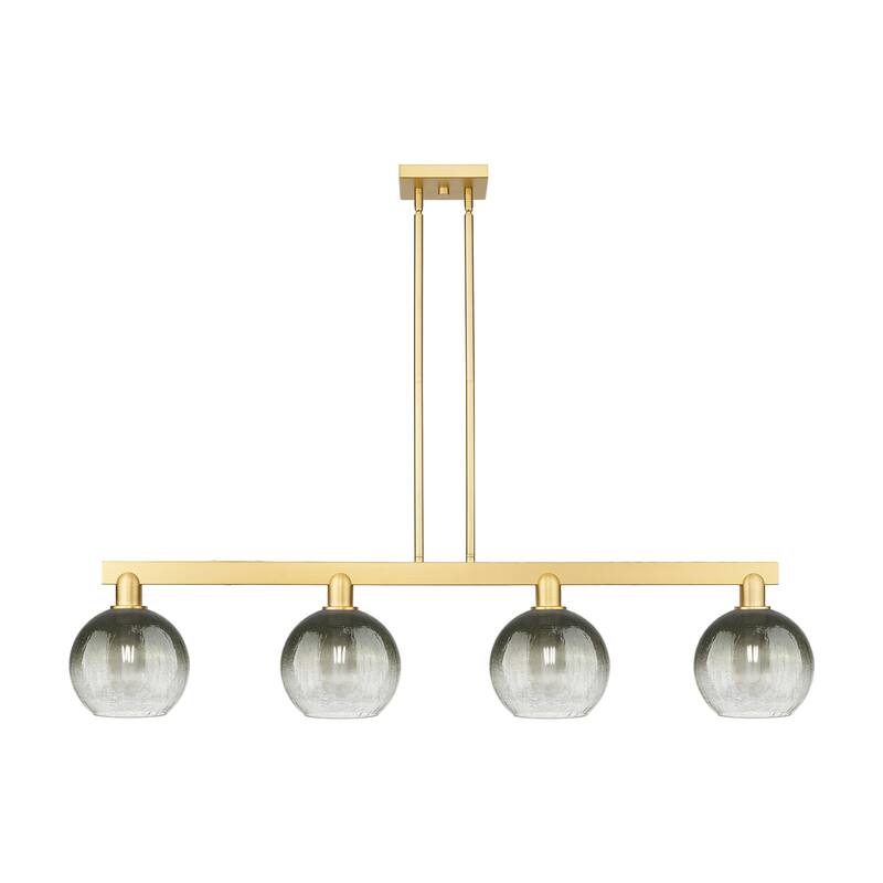 Innovations Lighting Urban Downtown - Brookhaven Globe - 4 Light 48" Stem Hung Island Light