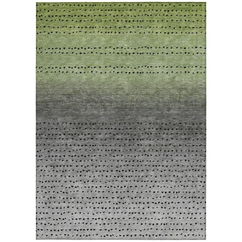 HomeRoots Abstract Transitional Rectangle Outdoor Rug