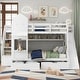 preview thumbnail 10 of 68, Merax Castle Style Bunk Bed with 2 Drawers 3 Shelves and Slide