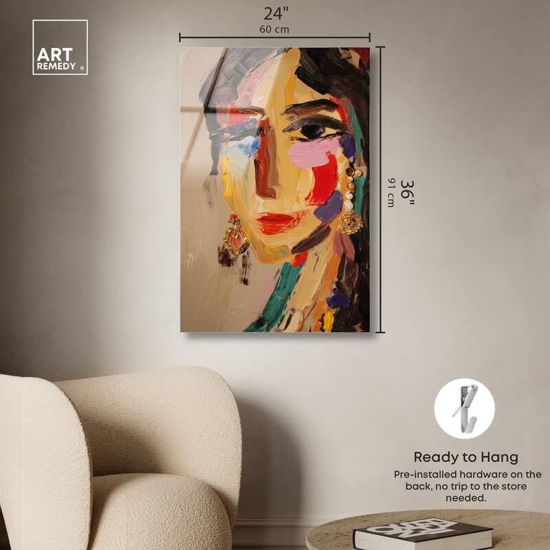 Colorful Expression II Acrylic by Art Remedy, Ready to Hang