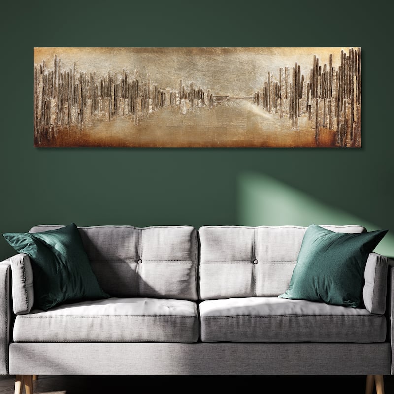 "Passages" Handed Embellished Rugged Wooden Wall Art