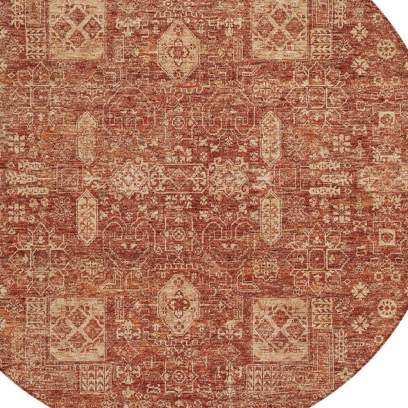 HomeRoots Oriental Transitional Rectangle Outdoor Rug