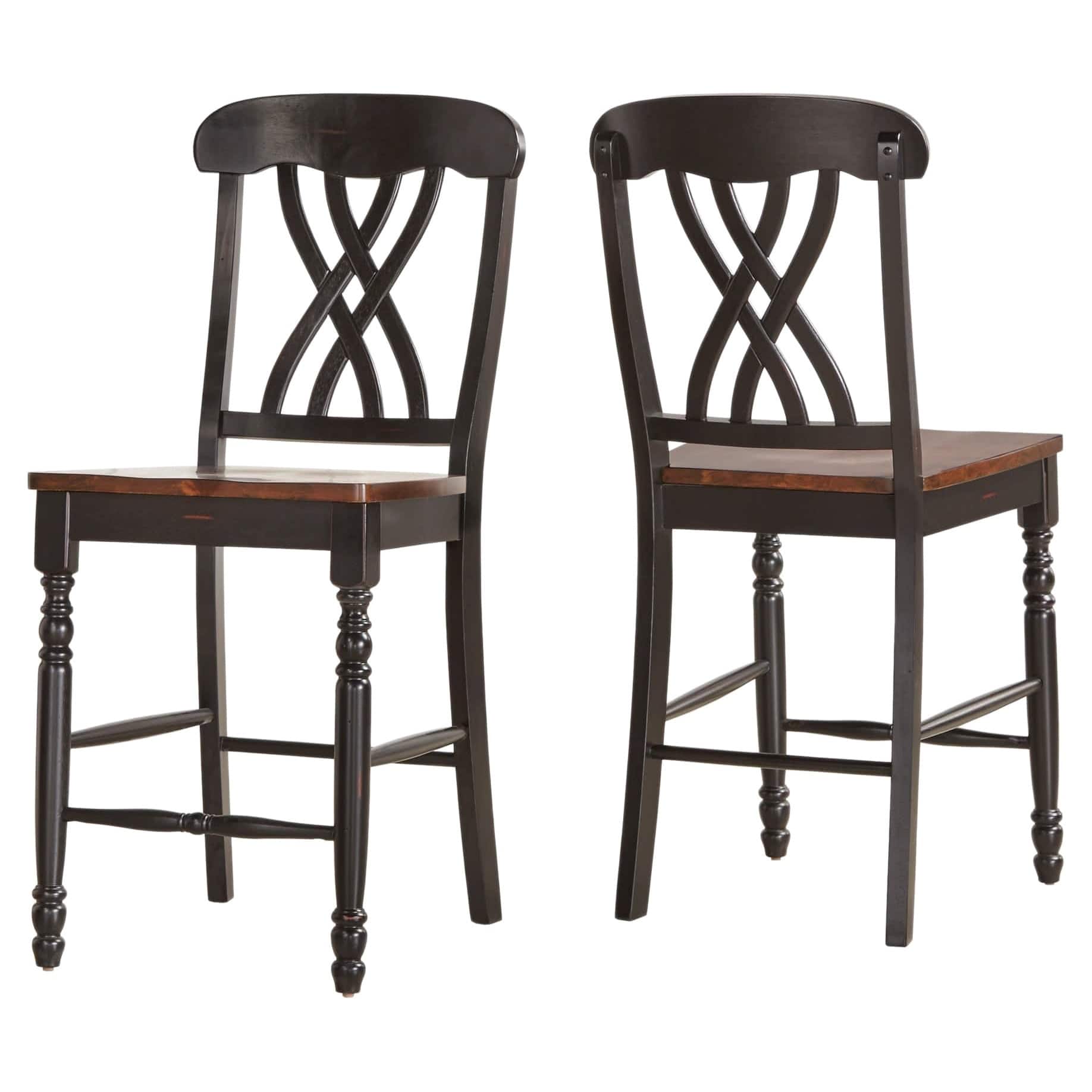 Option Antique Black Scroll Back