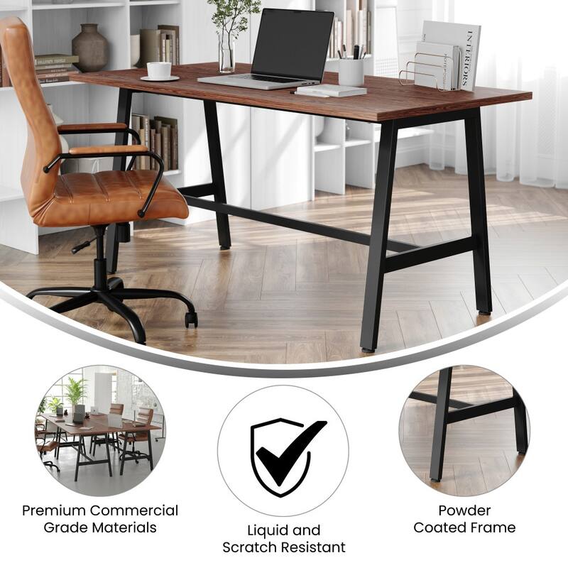 Commercial Conference Table with Laminate Top and A-Frame Base