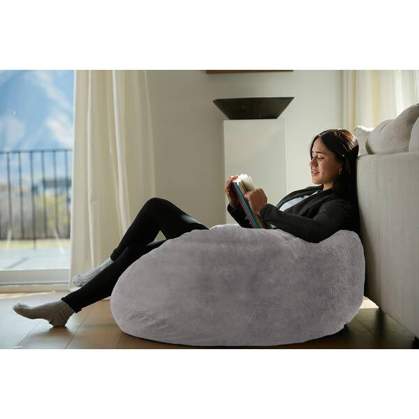Plush Ultra Soft Bean Bags Chairs Memory Foam Beanless Bag Chair with