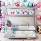 preview thumbnail 10 of 16, Twin Size Stylish Metal House Shape Platform Bed With Trundle Silver