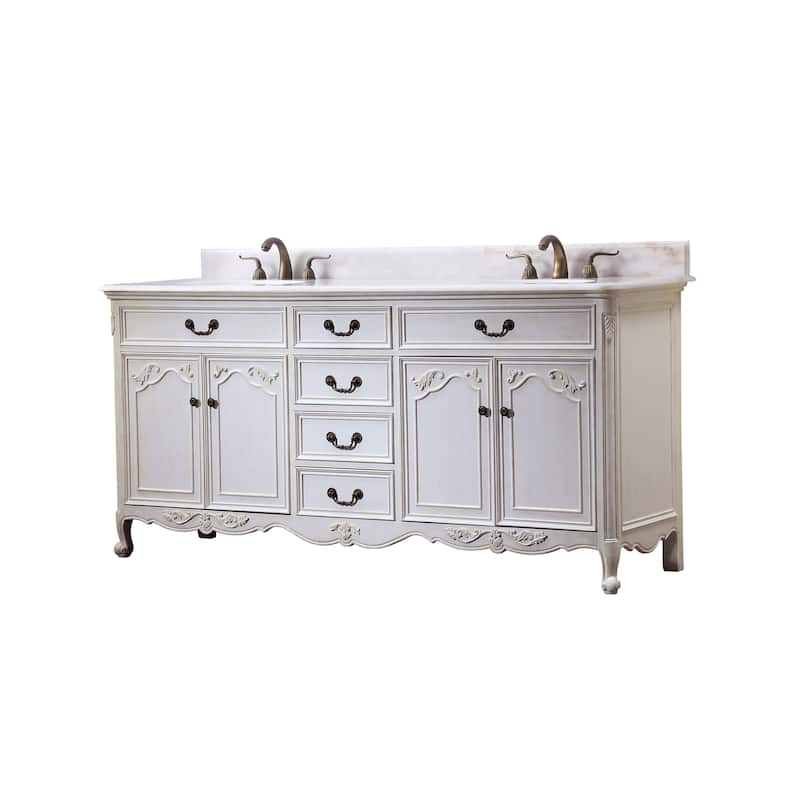 72" Double Bathroom Vanity Sink
