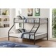 preview thumbnail 3 of 8, Sturdy Twin XL/Queen Bunk Bed, Metal Frame with Guardrail