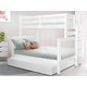 preview thumbnail 13 of 20, Taylor & Olive Trillium Twin over Full Bunk Bed Ladder, Full Trundle White