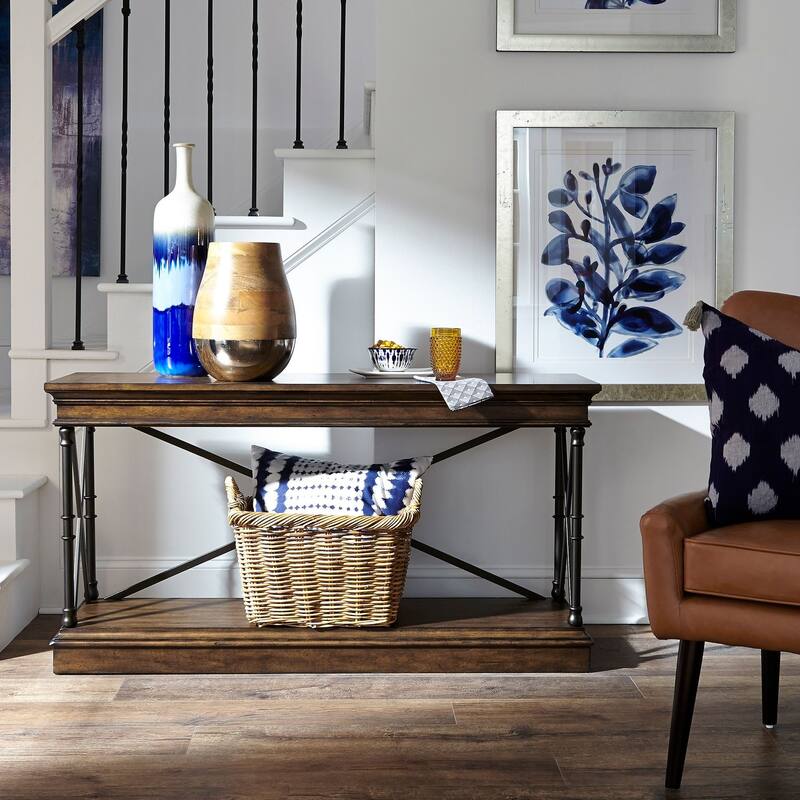 Tribeca Cordovian Brown Sofa Table - Wood