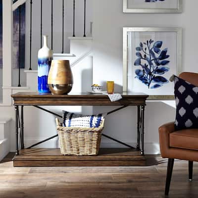 Tribeca Cordovian Brown Sofa Table