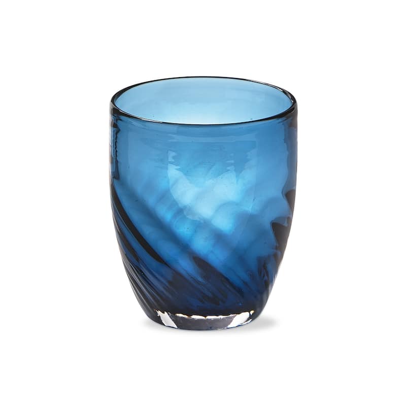 12 oz. Optic Everything Glass Solid Blue Denim Dishwasher Safe Beverage Glassware Dinner Party Wedding Resturant