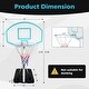 preview thumbnail 6 of 18, Portable Poolside Basketball Hoop System Basketball Hoop for Pool Height Adjustable
