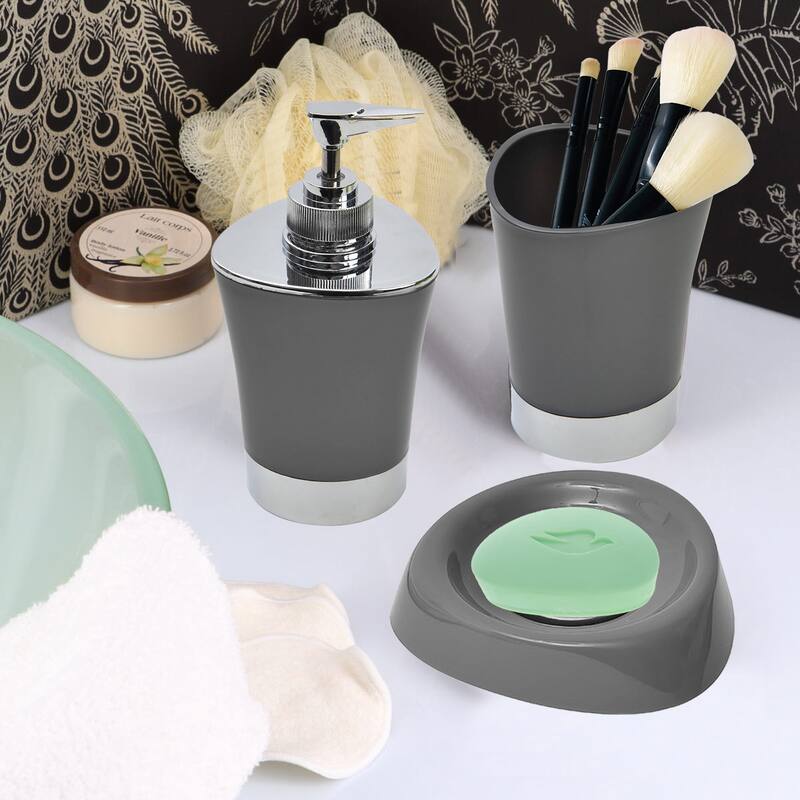 Soap Dish Cup Holder Drain Plug Design - 5 L x 5 W x 1 H