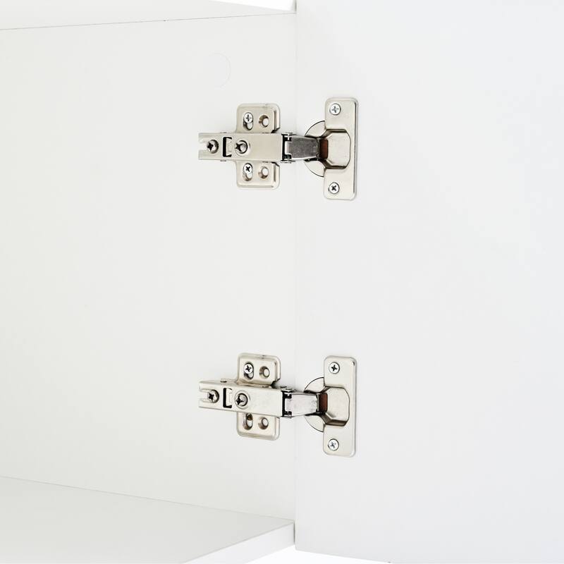 71" Minimalist TV Cabinet with Geometric Honeycomb Pattern - Gold Accents, Cable Management, Storage