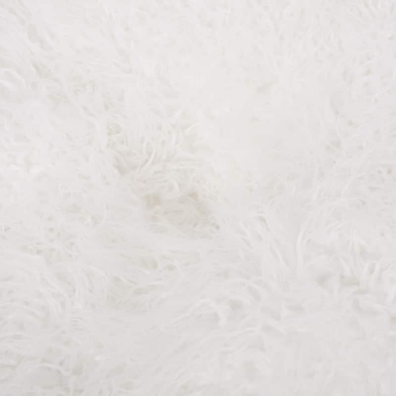 Mosier Modern Glam Faux Fur Bean Bag by Christopher Knight Home