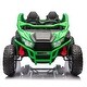preview thumbnail 12 of 58, 24V Two-Seater UTV for Kids, Off-Road Ride On Car with Remote Control, Bluetooth, Four-Wheel Suspension, and Rear Storage Green