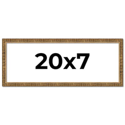 20x7 Frame Gold Solid Wood Picture Frame - Complete Modern Photo Frame