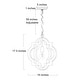preview thumbnail 9 of 8, Farmhouse Rustic Wood 1-Light Lantern Chandelier Coastal Shabby Chic Style - D16"xH17.5"