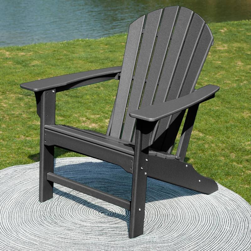 Recycled Plastic Modern Adirondack Chair,Outdoor Patio Chair