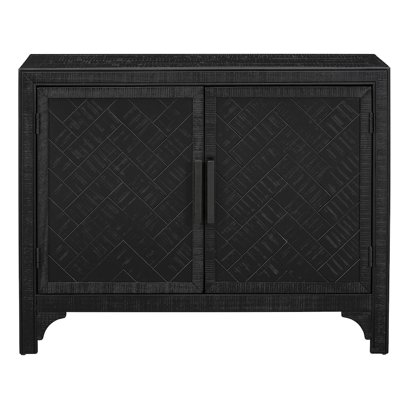 Vintage Buffet Server Cabinet Console Cabinet Floor Cabinet with Pull Handle, Accent Cabinet Storage Cabinet