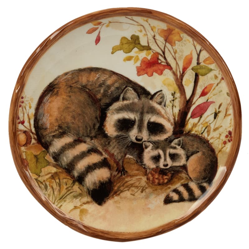 Certified International Pine Forest 6-inch Canape/Luncheon Plates, Set of 4
