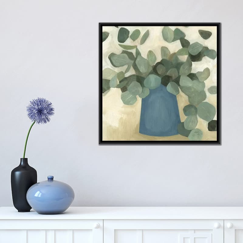 iCanvas "Greenery Still Life VI" by Emma Scarvey Framed Canvas Print
