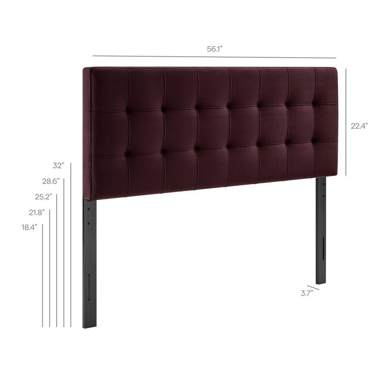 Lily Biscuit Tufted Performance Velvet Headboard