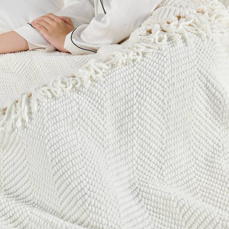 Knitted Tweed Couch Throw