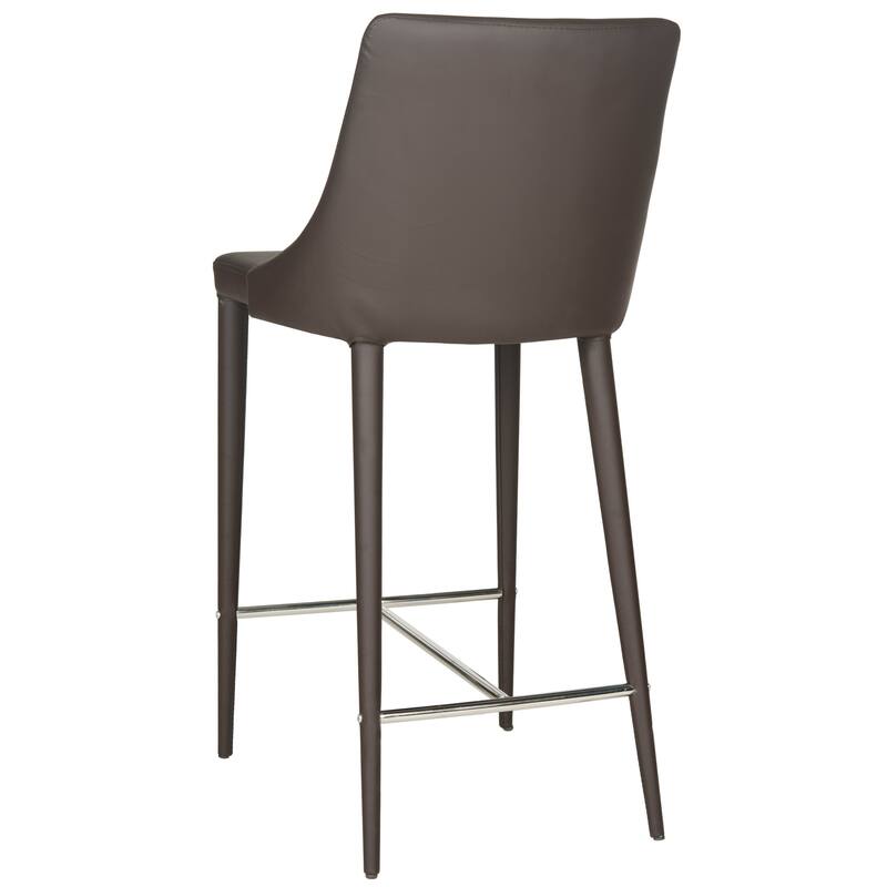 SAFAVIEH Soledad 26-inch White Counter Stool (Set of 2) - 22.9" x 18.9" x 37.4" - 23Wx19Dx37H